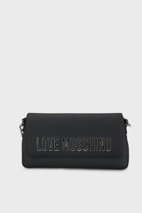 Love Moschino Logolu Ayarlanabilir Askılı Kadın Çanta JC4109PP1OKD000B SİYAH - Love Moschino