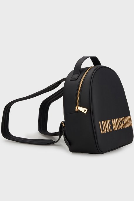 Love Moschino Logolu Ayarlanabilir Çift Askılı Bayan Sırt Çantası JC4197PP1MKD0000 SİYAH - Love Moschino (1)