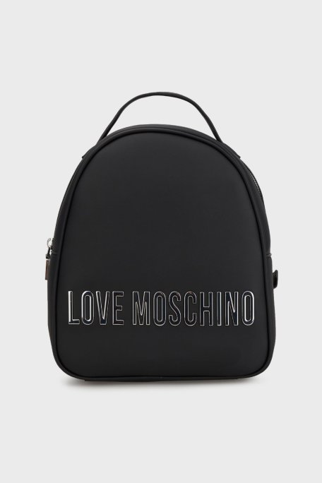 Love Moschino Logolu Ayarlanabilir Çift Askılı Bayan Sırt Çantası JC4197PP1MKD000B SİYAH - Love Moschino