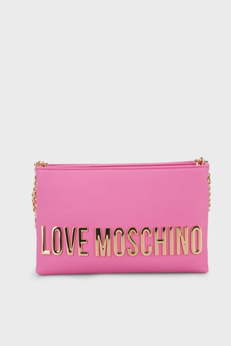 Love Moschino Logolu Ayarlanabilir Zincir Askılı Kadın Çanta JC4110PP1OKD0604 PEMBE - Love Moschino