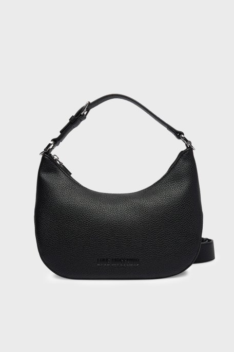 Love Moschino Logolu Çıkarılabilir Askılı Bayan Çanta JC4018PP1OLT000B SİYAH - Love Moschino