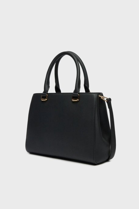 Love Moschino Logolu Çıkarılabilir Askılı Bayan Çanta JC4022PP1LKD0000 SİYAH - Love Moschino (1)