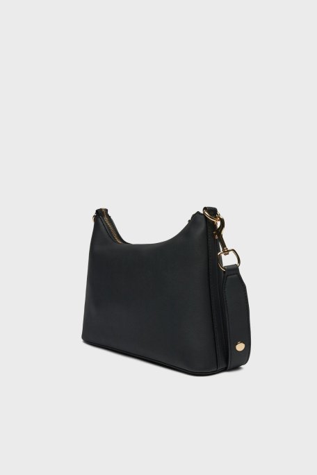 Love Moschino Logolu Çıkarılabilir Askılı Bayan Çanta JC4025PP1MKD0000 SİYAH - Love Moschino (1)