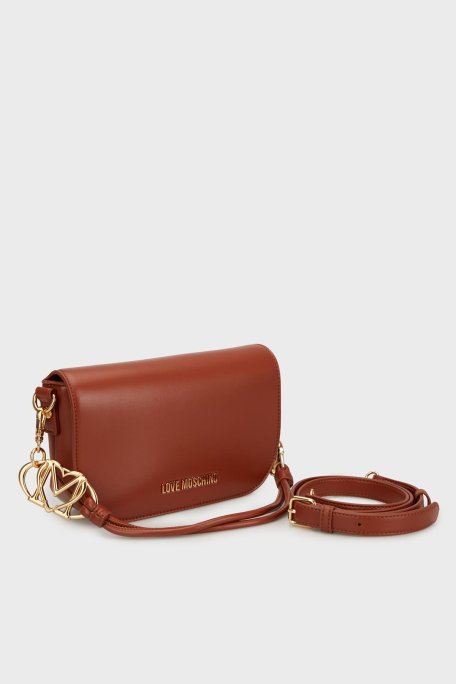 Love Moschino Logolu Çıkarılabilir Askılı Bayan Çanta JC4049PP1NLF0312 TABA - Love Moschino