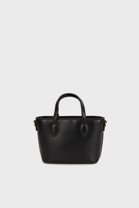 Love Moschino Logolu Çıkarılabilir Askılı Mini Bayan Çanta JC4185PP1NLP0000 SİYAH - Love Moschino (1)