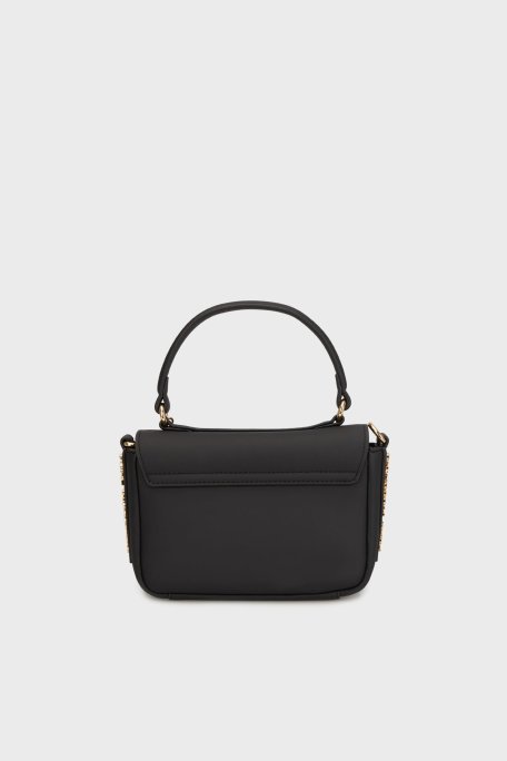 Love Moschino Logolu Çıkarılabilir Askılı Mini Bayan Çanta JC4294PP1NL1500A SİYAH - Love Moschino (1)