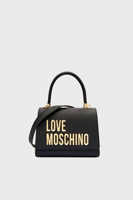 Love Moschino Logolu Çıkarılabilir Zincir Askılı Bayan Çanta JC4024PP1NKD0000 SİYAH - Love Moschino