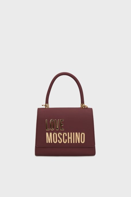 Love Moschino Logolu Çıkarılabilir Zincir Askılı Bayan Çanta JC4024PP1NKD0552 MOR - Love Moschino