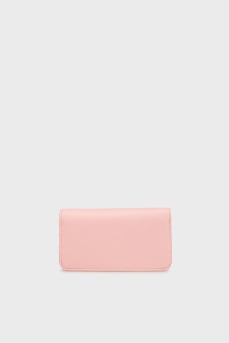 Love Moschino Logolu Çıkarılabilir Zincir Askılı Portföy Bayan Cüzdan JC5643PP1MLB0601 PEMBE - Love Moschino (1)