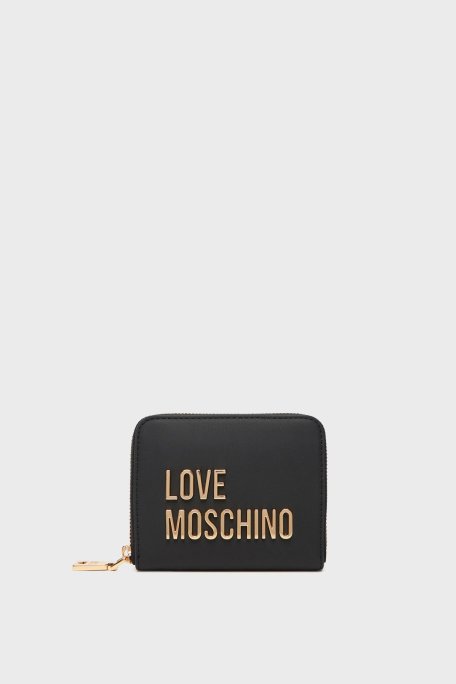 Love Moschino Logolu Fermuarlı Bayan Cüzdan JC5613PP1NKD0000 SİYAH - Love Moschino