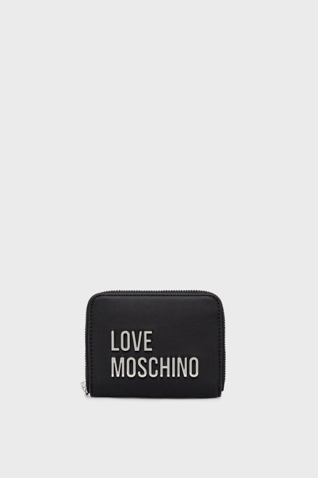 Love Moschino Logolu Fermuarlı Bayan Cüzdan JC5613PP1NKD000B SİYAH - Love Moschino
