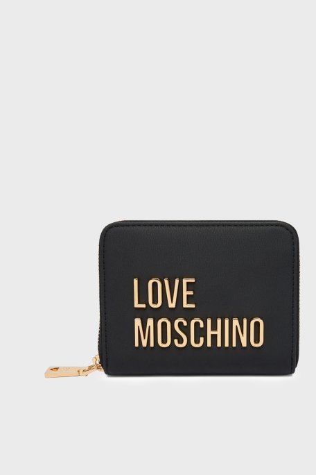 Love Moschino Logolu Fermuarlı Bayan Cüzdan JC5613PP1OKD0000 SİYAH - Love Moschino