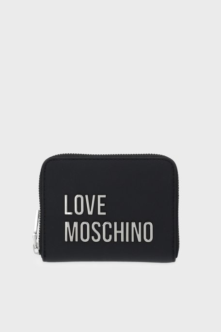 Love Moschino Logolu Fermuarlı Bayan Cüzdan JC5613PP1OKD000B SİYAH - Love Moschino