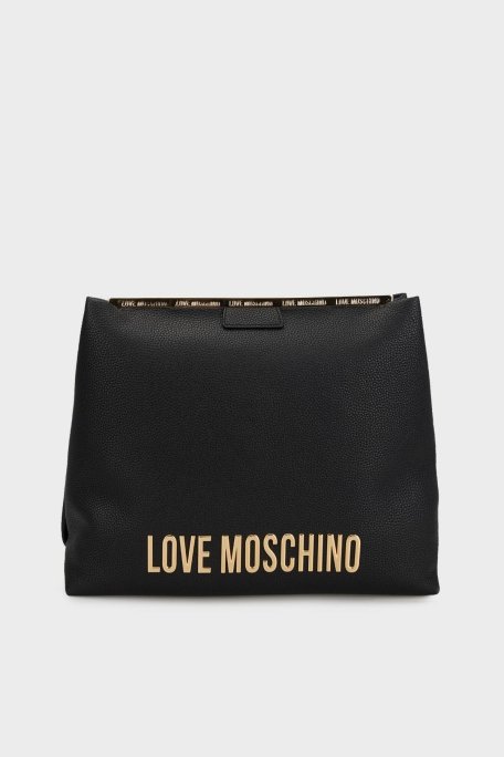 Love Moschino Logolu Omuz Askılı Bayan Çanta JC4054PP1MLG0000 SİYAH - Love Moschino