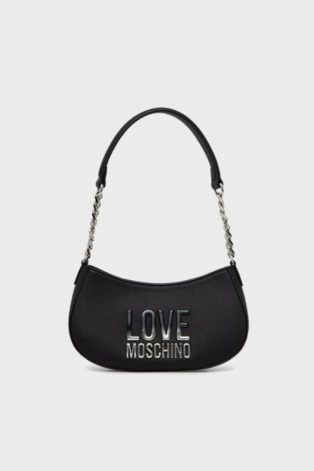 Love Moschino Logolu Omuz Askılı Bayan Çanta JC4256PP0MKD000B SİYAH - Love Moschino