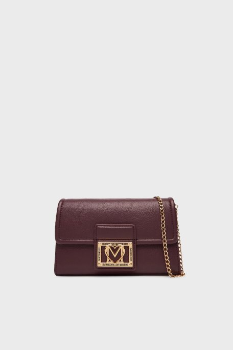 Love Moschino Logolu Sabit Zincir Askılı Bayan Çanta JC4093PP1NLI0552 MOR - Love Moschino