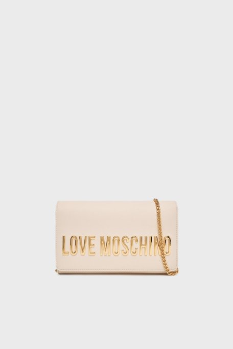 Love Moschino Logolu Sabit Zincir Askılı Bayan Çanta JC4103PP1NKD0110 BEJ - Love Moschino
