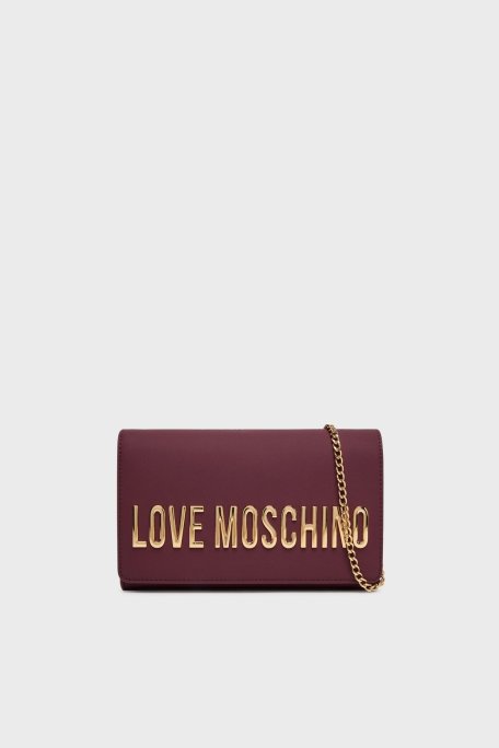 Love Moschino Logolu Sabit Zincir Askılı Bayan Çanta JC4103PP1NKD0552 MOR - Love Moschino