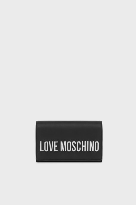 Love Moschino Logolu Zincir Askılı Bayan Çanta JC4103PP1MKD000B SİYAH - Love Moschino