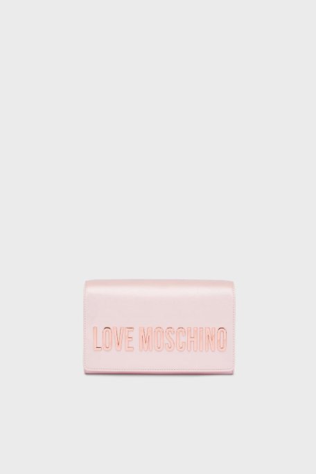 Love Moschino Logolu Zincir Askılı Bayan Çanta JC4103PP1MKD197A PEMBE - Love Moschino