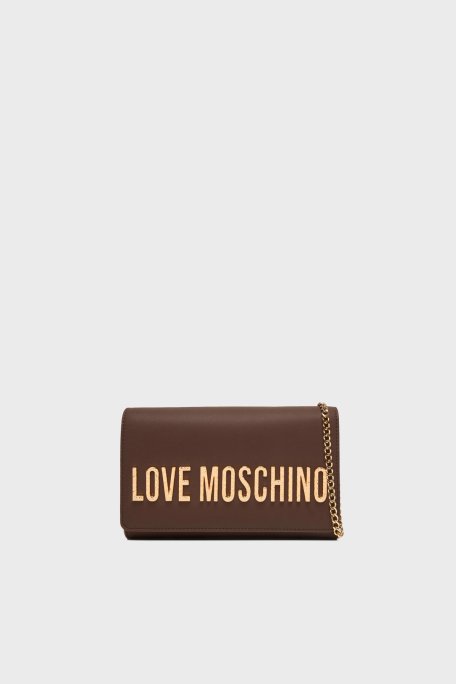 Love Moschino Logolu Zincir Askılı Bayan Çanta JC4121PP0NKD031A KAHVE - Love Moschino