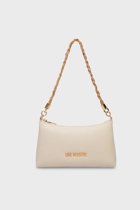 Love Moschino Logolu Zincir Askılı Bayan Çanta JC4143PP1OLX0110 BEJ - Love Moschino