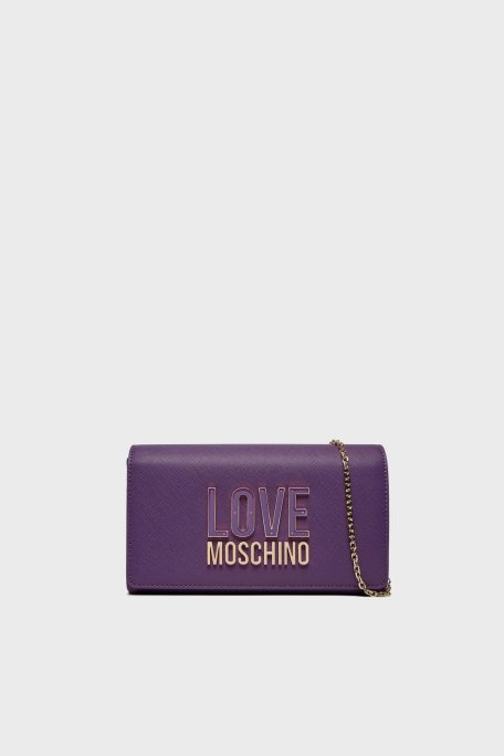 Love Moschino Zincir Askılı Bayan Çanta JC4213PP1ILQ165A MOR - Love Moschino