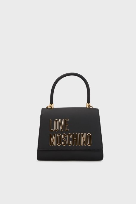 Love Moschino Zincirli Çıkarılabilir Askılı Bayan Çanta JC4024PP1LKD0000 SİYAH - Love Moschino