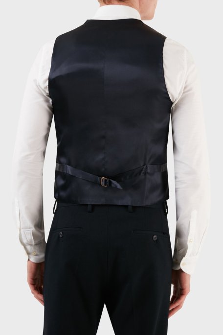 Manuel Ritz Yünlü Çift Düğmeli Erkek Yelek ZOX2111W527Y161610C97 LACİVERT - Manuel Ritz (1)