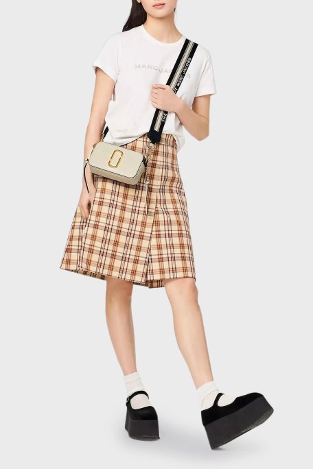 Marc Jacobs The Snapshot Ayarlanabilir Askılı Hakiki Deri Bayan Çanta M0012007 136 EKRU-SİYAH - Marc Jacobs (1)