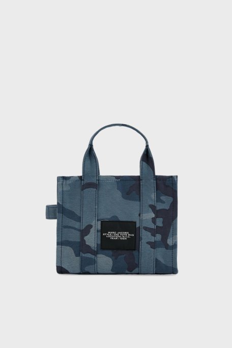 Marc Jacobs Jakarlı Logo İşlemeli Çıkarılabilir Askılı Small Tote Bayan Çanta 2S4HTT003H03 401 LACİVERT - Marc Jacobs (1)