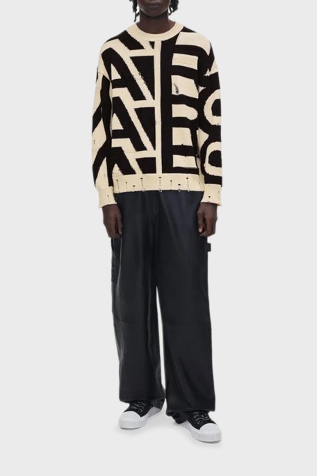 Marc Jacobs Logolu Kanvas Sneaker Kadın Ayakkabı 2S4FSN023F14 001 SİYAH - Marc Jacobs (1)