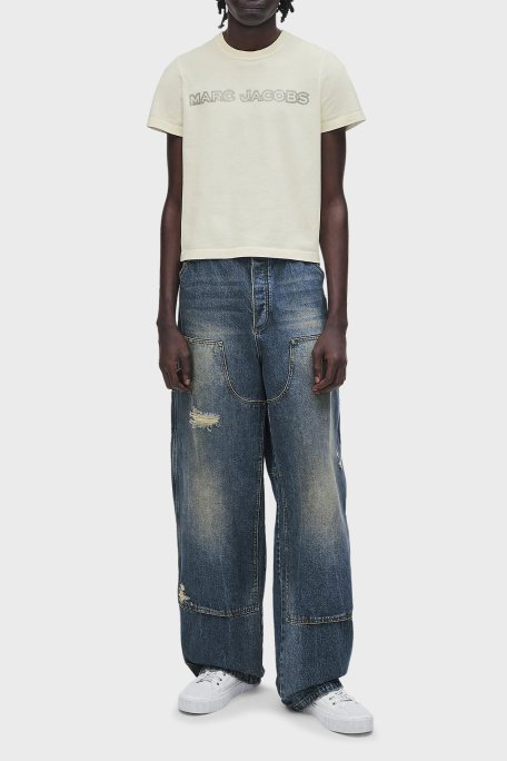 Marc Jacobs Logolu Kanvas Sneaker Bayan Ayakkabı 2S4FSN023F14 100 BEYAZ - Marc Jacobs (1)