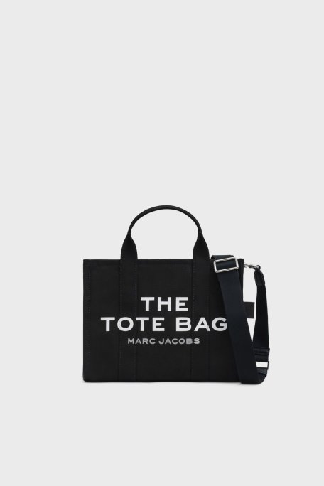 Marc Jacobs Medium Tote Pamuklu Çıkarılabilir Askılı Bayan Çanta M0016161 001 SİYAH - Marc Jacobs