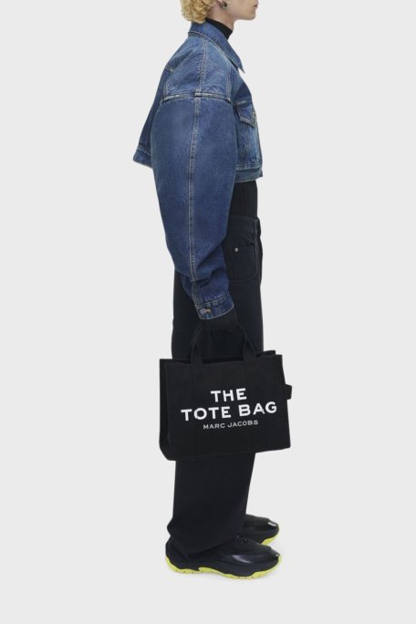 Marc Jacobs Medium Tote Pamuklu Çıkarılabilir Askılı Bayan Çanta M0016161 001 SİYAH - Marc Jacobs (1)