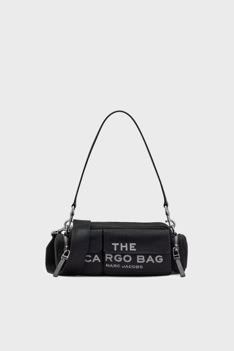 Marc Jacobs Pamuklu Logolu Çıkarılabilir Askılı The Cargo Kadın Çanta 2P5HSH025H03 001 SİYAH - Marc Jacobs
