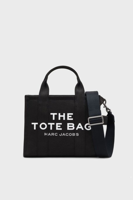 Marc Jacobs Small Tote Pamuklu Çıkarılabilir Askılı Bayan Çanta M0016493 001 SİYAH - Marc Jacobs