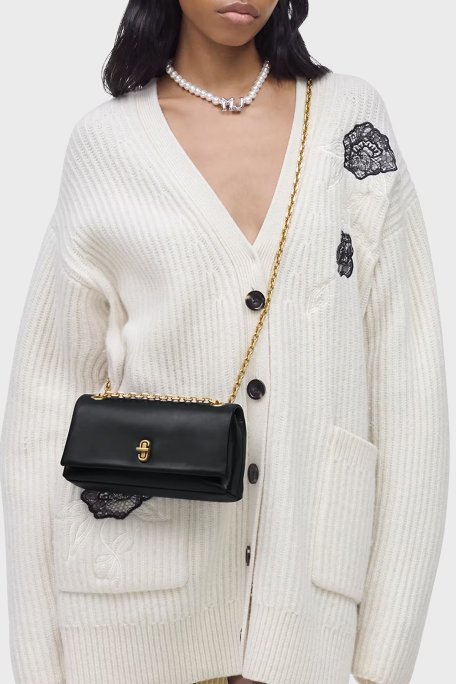 Marc Jacobs The Dual Chaın Deri Zincir Askılı Mini Kadın Çanta 2R4SMN003S02 001 SİYAH - Marc Jacobs (1)