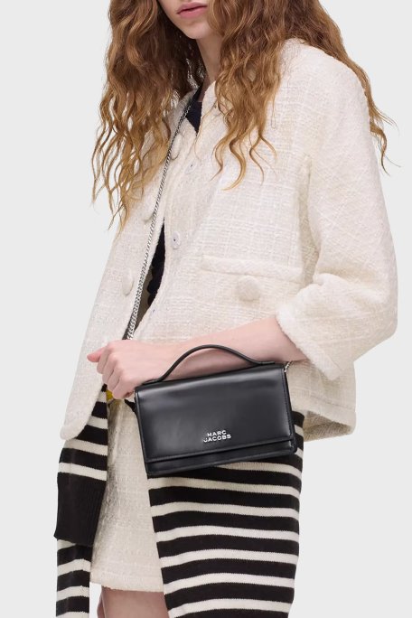 Marc Jacobs The Mirror Deri Logolu Zincir Askılı Mini Kadın Çanta 2R5SMN030S01 001 SİYAH - Marc Jacobs (1)