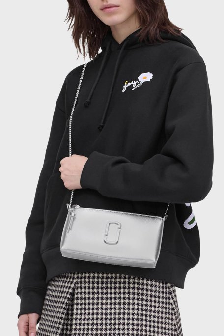 Marc Jacobs The Pochette Deri Logolu Zincir Askılı Kadın Çanta 2R5SMN009S01 040 GRİ - Marc Jacobs (1)