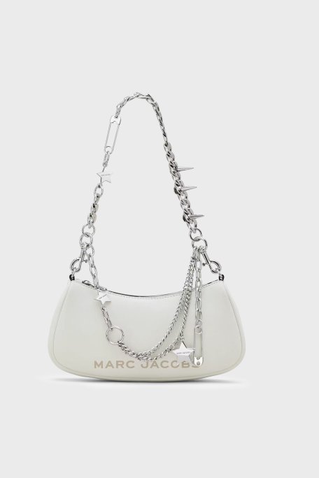 Marc Jacobs The Shoulder Deri Aksesuar Detaylı Zincir Askılı Kadın Çanta 2R4HSH038H02 137 KREM - Marc Jacobs