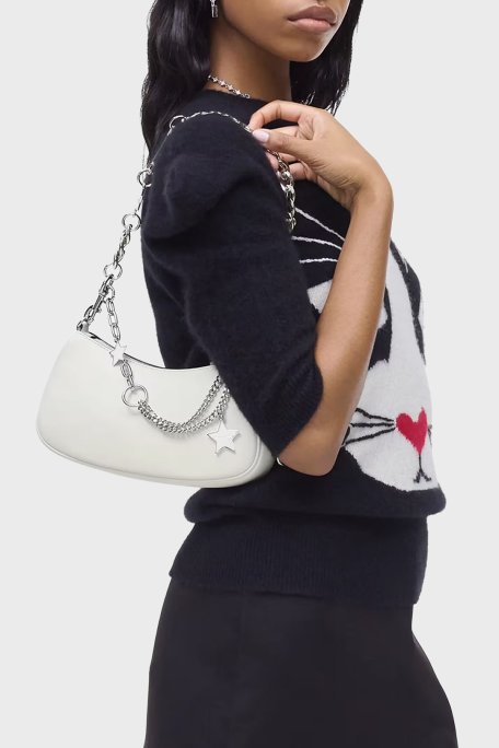 Marc Jacobs The Shoulder Deri Aksesuar Detaylı Zincir Askılı Kadın Çanta 2R4HSH038H02 137 KREM - Marc Jacobs (1)