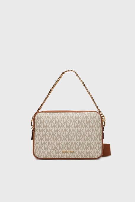 Michael Kors 4G Logo Baskılı Çıkarılabilir Askılı 32S5GYTC5B149 Bayan Çanta 32S5GYTC5B 149 EKRU - Michael Kors