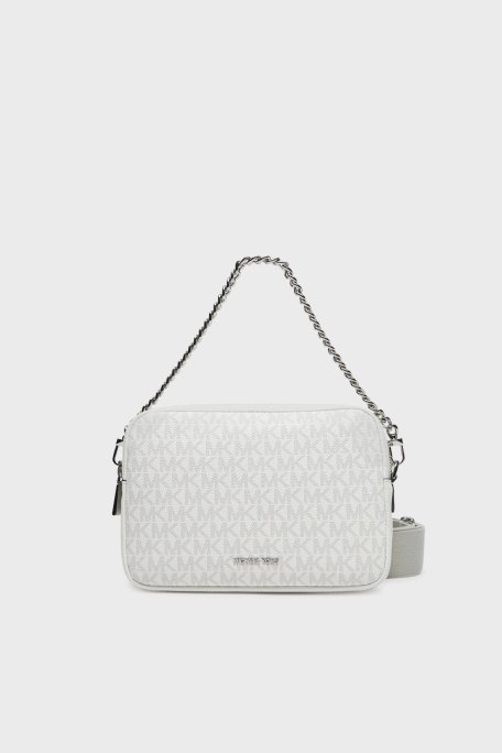 Michael Kors 4G Logo Baskılı Çıkarılabilir Askılı 32S5SYTC5V101 Bayan Çanta 32S5SYTC5V 101 BEYAZ - Michael Kors