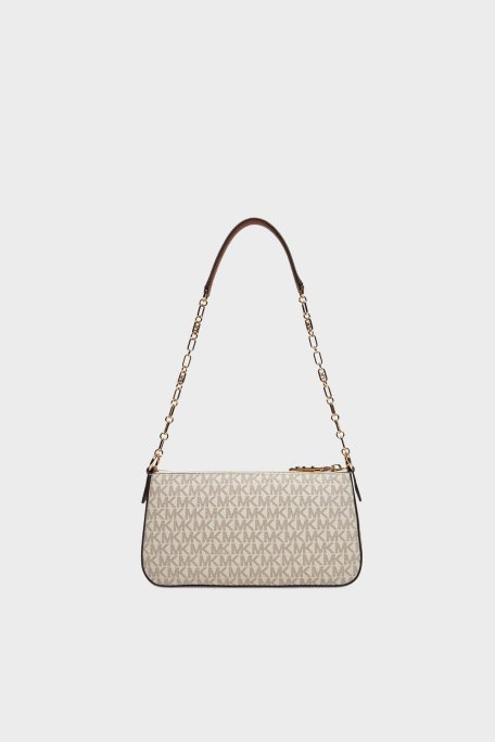 Michael Kors 4G Logo Baskılı Zincir Askılı Medium 32S5G8EW6B149 Bayan Çanta 32S5G8EW6B 149 EKRU - Michael Kors (1)