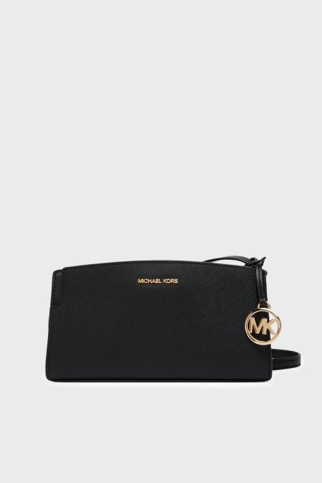 Michael Kors Deri Logolu Ayarlanabilir Askılı 32R6GQ6C1L001 Bayan Çanta 32R6GQ6C1L 001 SİYAH - Michael Kors