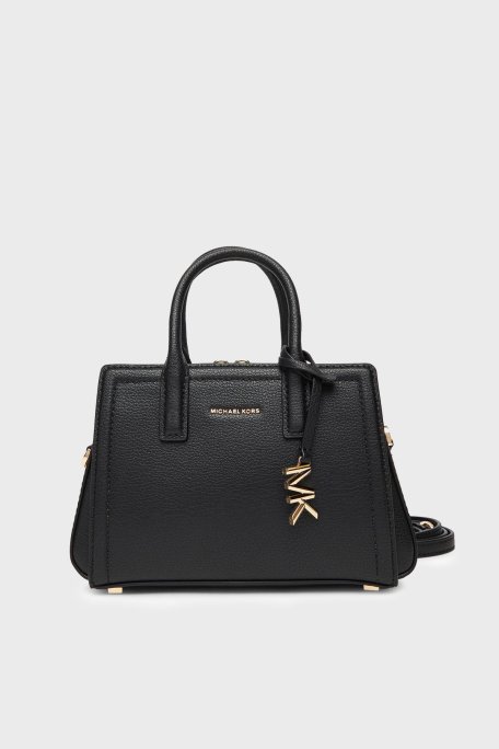 Michael Kors Deri Logolu Ayarlanabilir ve Çıkarılabilir Askılı 32F5G9IC0L001 Kadın Çanta 32F5G9IC0L 001 SİYAH - Michael Kors