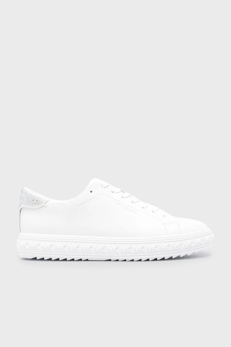 Michael Kors Deri Sneaker 43H3GVFS2L Kadın Ayakkabı 43H3GVFS2L 085 BEYAZ - Michael Kors