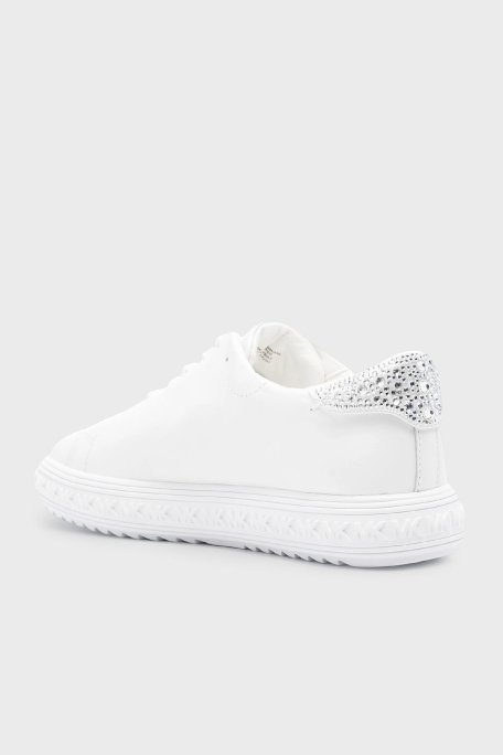 Michael Kors Deri Sneaker 43H3GVFS2L Kadın Ayakkabı 43H3GVFS2L 085 BEYAZ - Michael Kors (1)