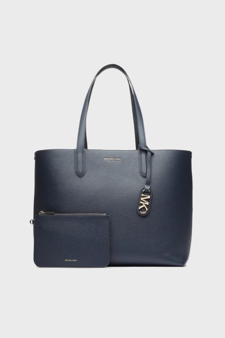 Michael Kors Hakiki Deri Büyük 30F3GZAT4T406 Kadın Çanta 30F3GZAT4T 406 LACİVERT - Michael Kors